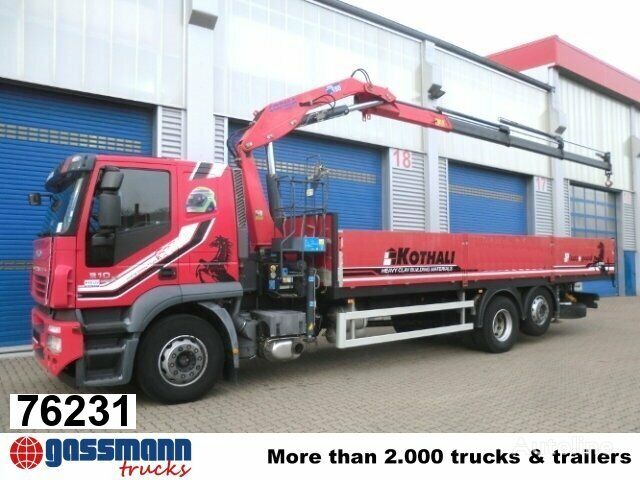 IVECO AT260S31Y/P 6x2 mit Kran Copma 150.3 açık kasa kamyon