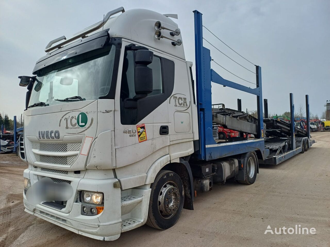 IVECO araba taşıyıcı + araba taşıyıcı römork