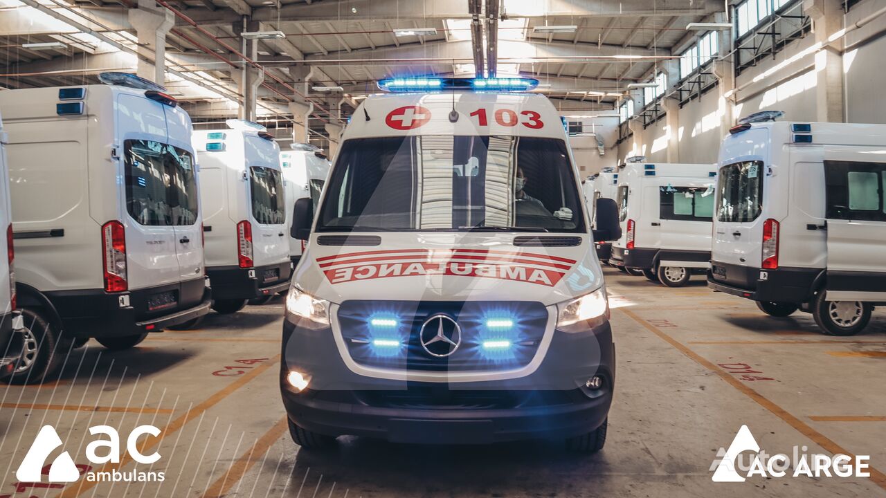 yeni Mercedes-Benz SPRINTER 417 CDI 2023 EMERGENCY AMBULANCE, SINGLE SLIDING DOOR ambulans