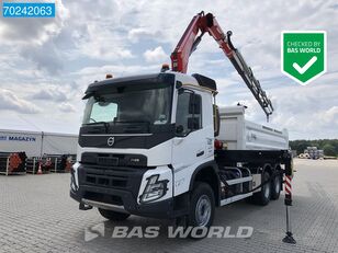 yeni Volvo FMX 430 6X4 Fassi F235 Kran 11m3 3-Seiten-Kipper Big-Axle damperli kamyon