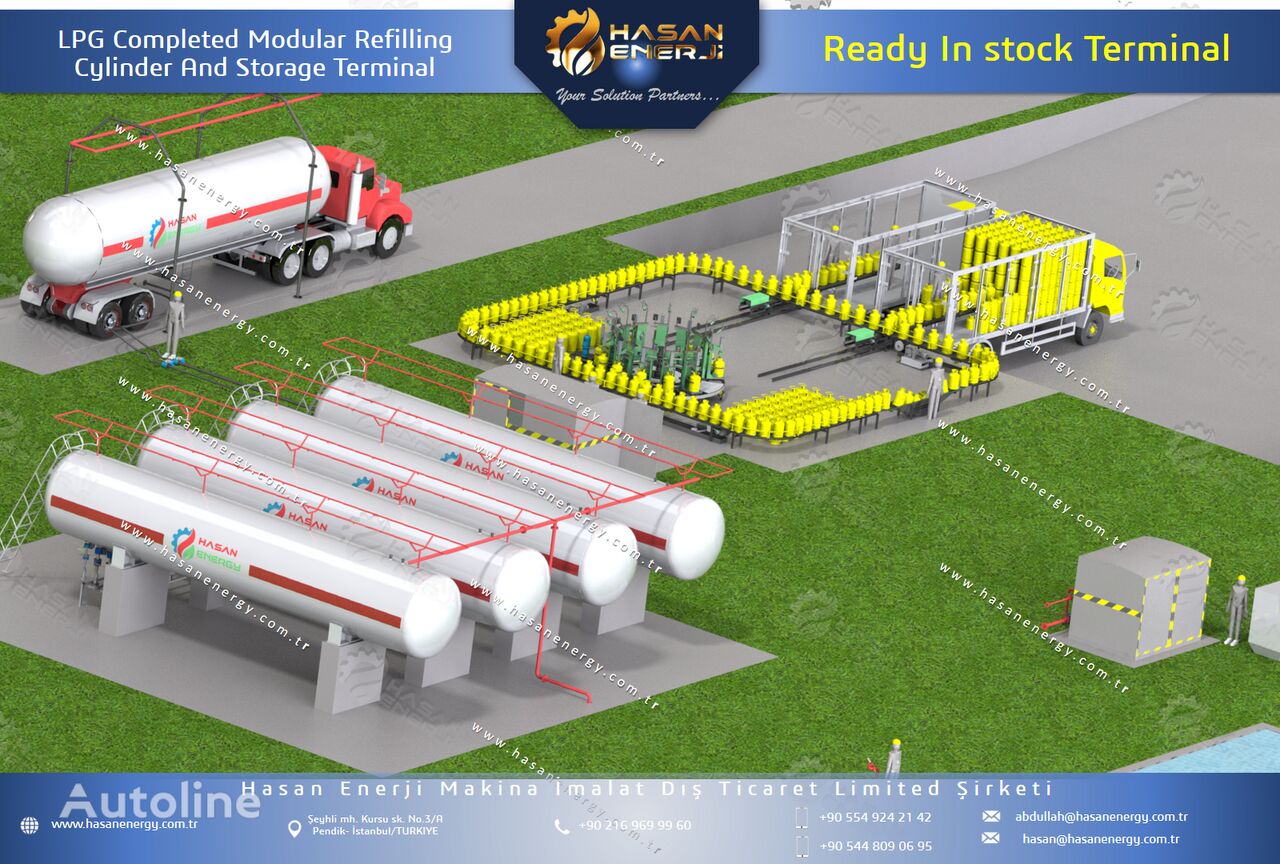 LPG Modular Refilling Plant Cylinder gas kamyon gaz taşıyıcı