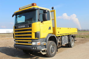 SCANIA R 124 CB 400 Allrad 19to GG guter Zustand Pritsche LKW kamyon kasa dorse