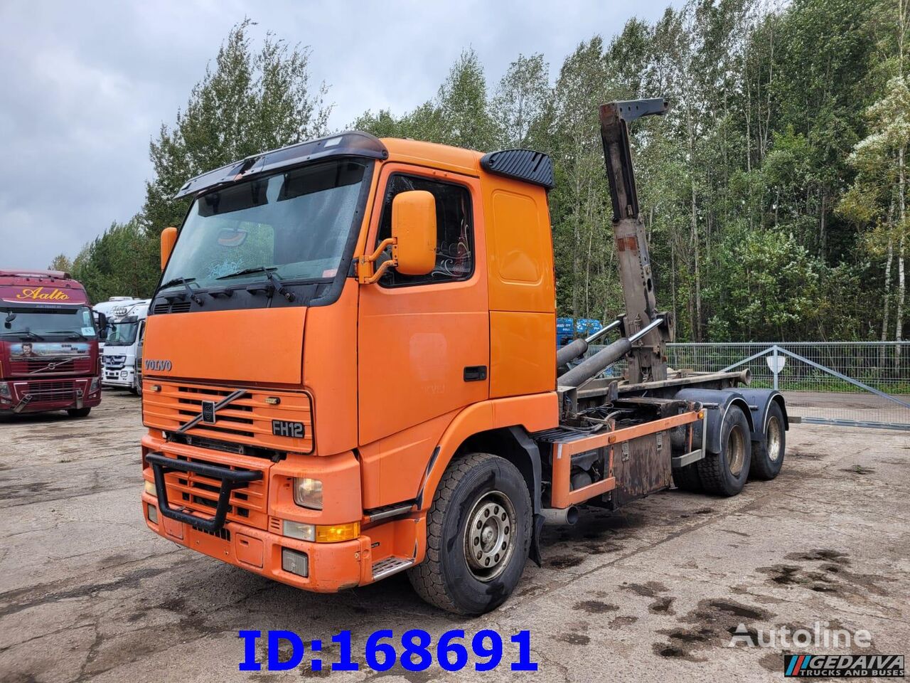 Volvo FH12 380HP 6x2 10tyre Hook Tipper kancalı yükleyici