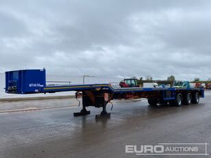 Broshuis 2008 Broshuis Tri Axle Extending Flat Bed Trailer, Air Suspensio platform dorse