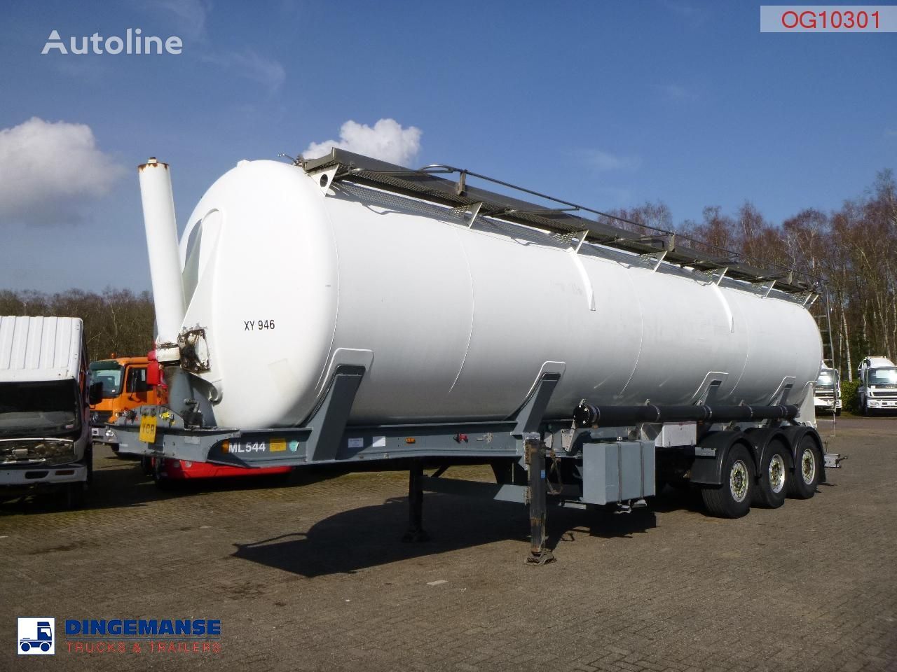 Gofa Powder tank alu 58 m3 (tipping) silo tankeri römork