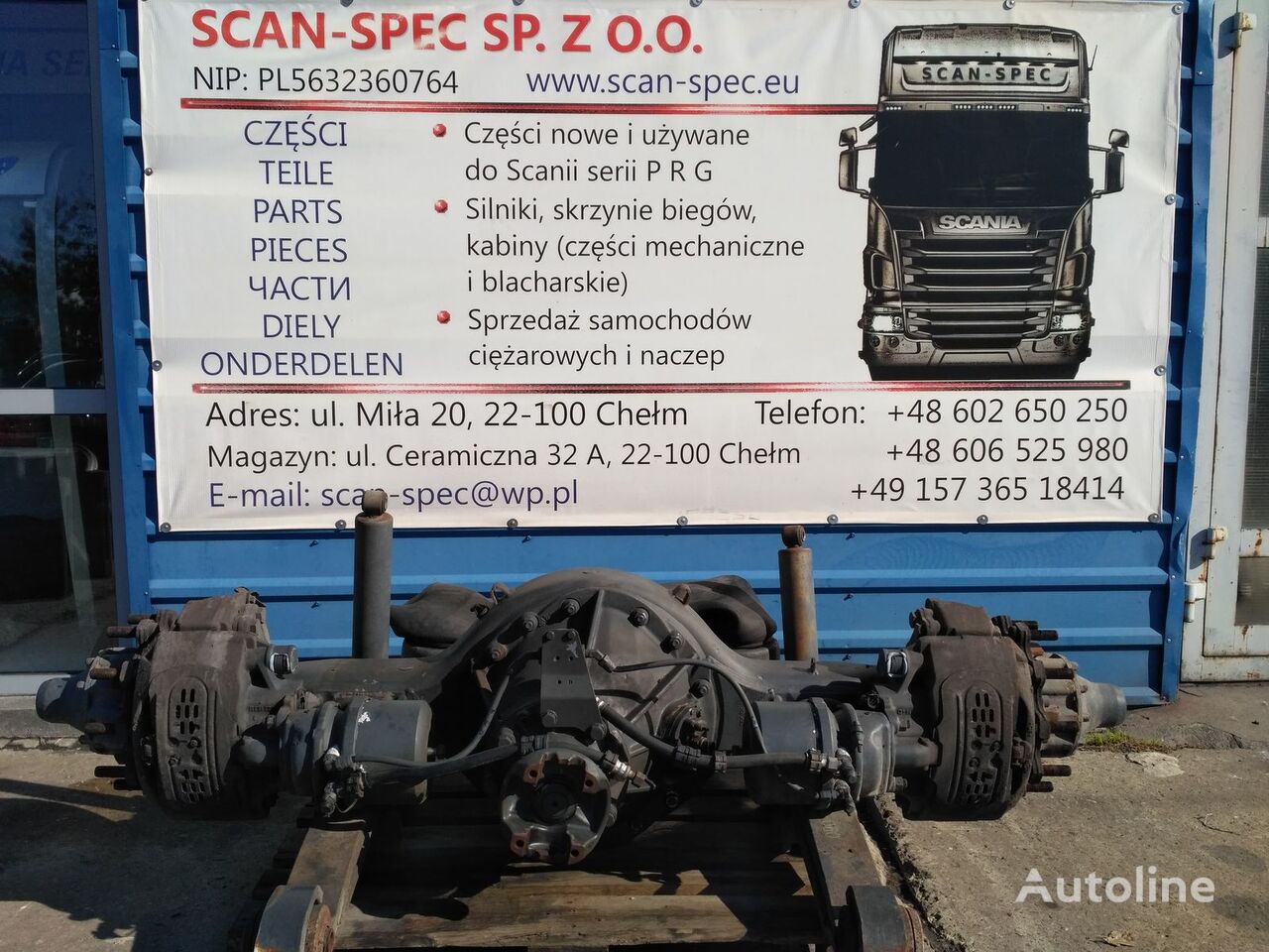 Scania R780 2,92 çekici için tahrik aksı